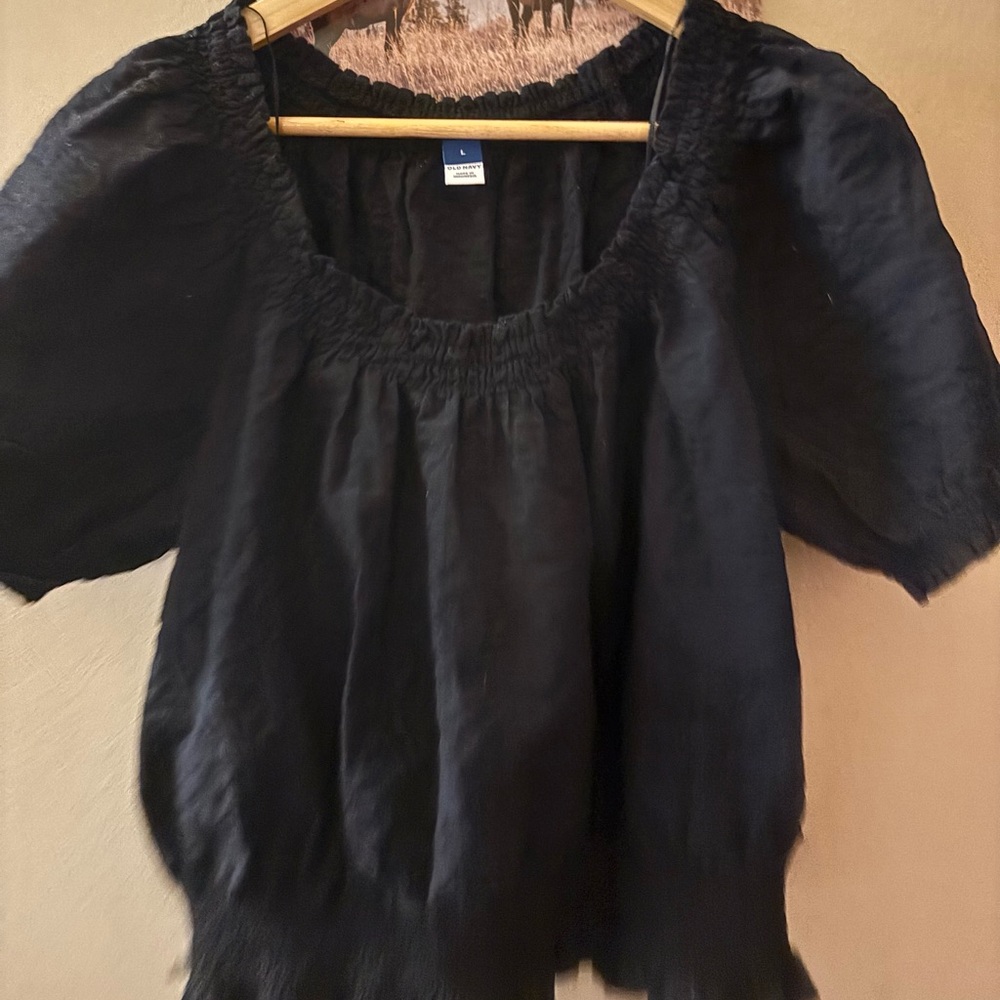 SALE*Old Navy Black Textured Blouse